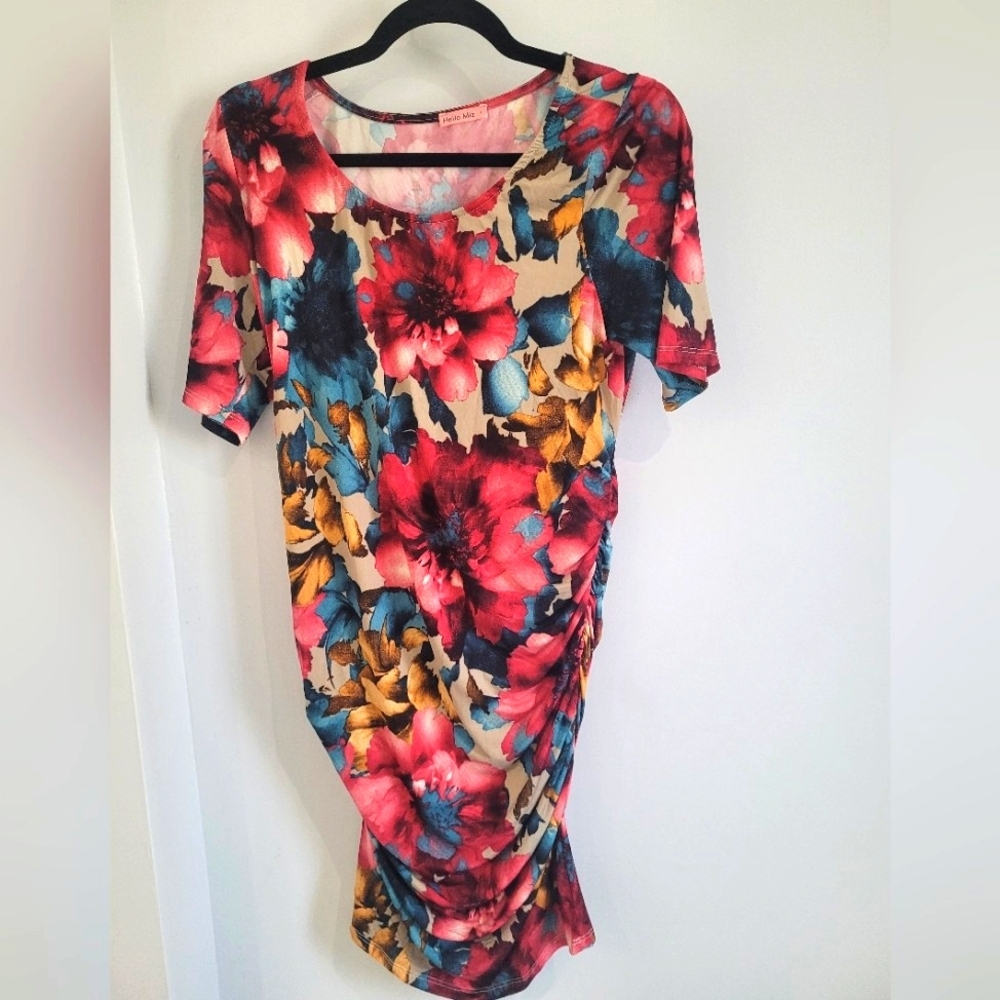 Maternity dress-Floral- Size L